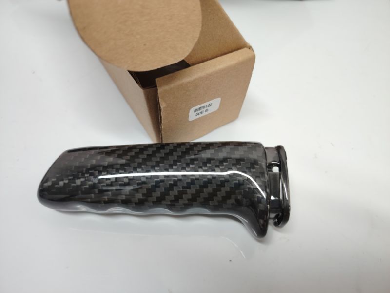 Compatible with Subaru Real carbon fiber Handbrake cover غلاف هاندبريك سوبارو كاربون فايبر