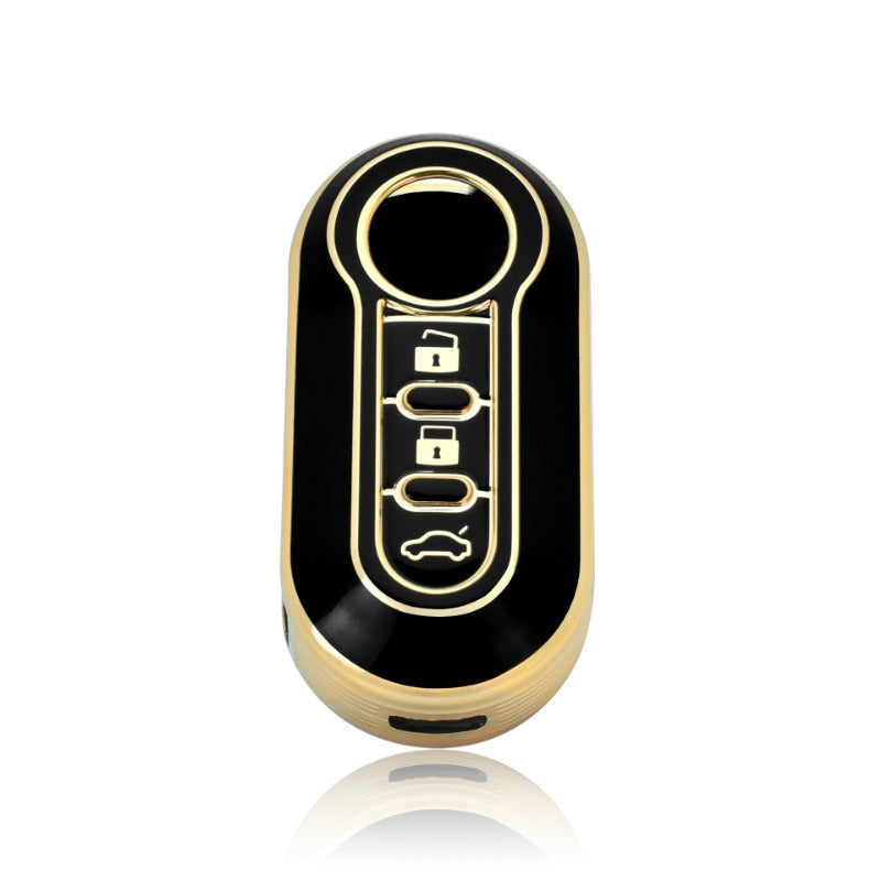 TPU Car Flip Key Case Cover Shell for FIAT 500, Ducato, Punto, Panda, Lancia Musa, Citroen Jumper, Peugeot Boxer غطاء مفتاح فيات بيجو