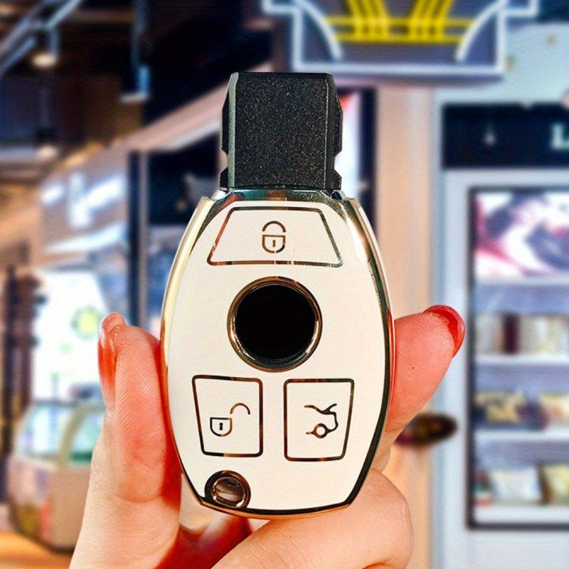 Key Cover Shell Bag Suitable For Mercedes accessories GLA accessories GLS accessories Keychain GLC accessories Soft GLE accessories S Class accessories C class accessories E class accessories غطاء مفتاح مرسيدس