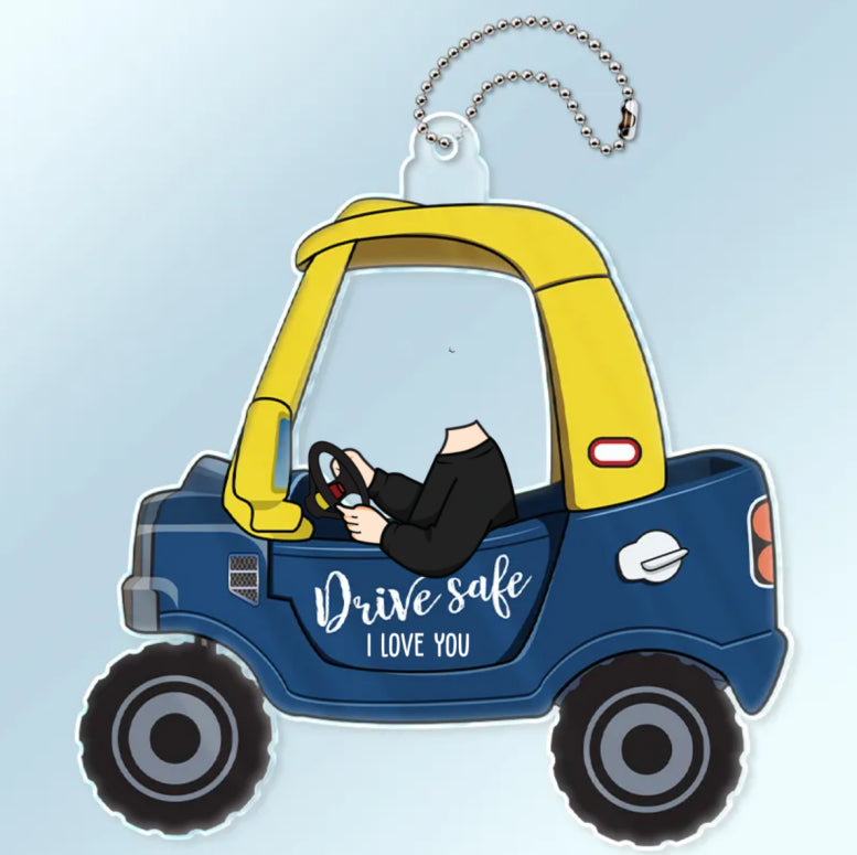 Custom head portrait Small car pendant علاقة سيارة مع صورة كاريكاتيرية لابنك او بنتك