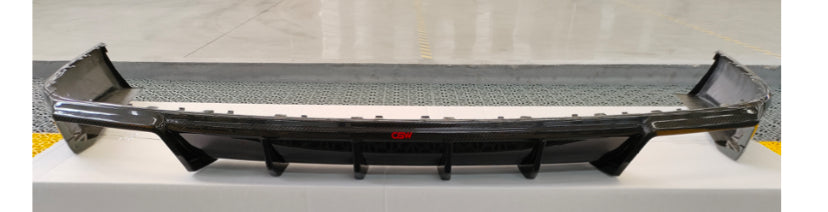 Audi A8 rear bumper real carbon fiber زوايد بمبر خلفي اودي كاربون فايبر حقيقي