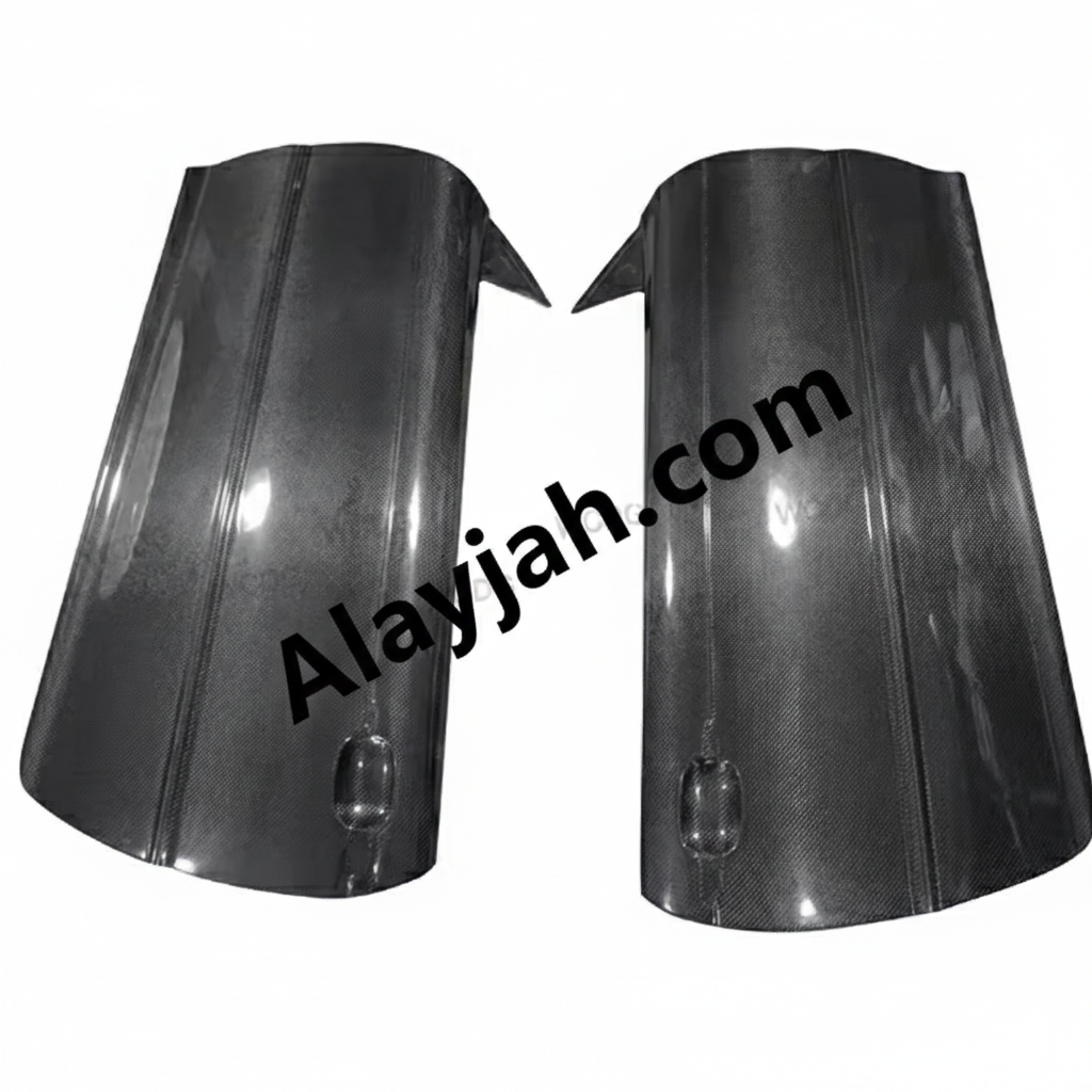 Carbon Fiber OEM-Style Door Panel Covers for BMW 3 Series E46 M3 (2-Door) ألواح أبواب من ألياف الكربون لطراز BMW الفئة الثالثة E46 M3 (بابان) بتصميم OEM