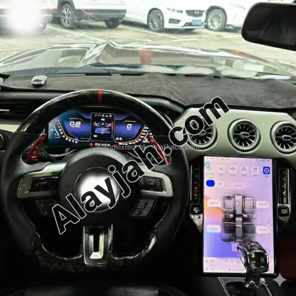 12.3" Digital LCD Instrument Cluster for Ford Mustang 2015–2019 – Full HD Speed Meter & Multimedia Dashboard Upgrade شاشة عدادات رقمية 12.3 إنش لفورد موستانج 2015–2019 – لوحة سرعة متعددة الوسائط بدقة عالية وترقية كاملة للتابلوه