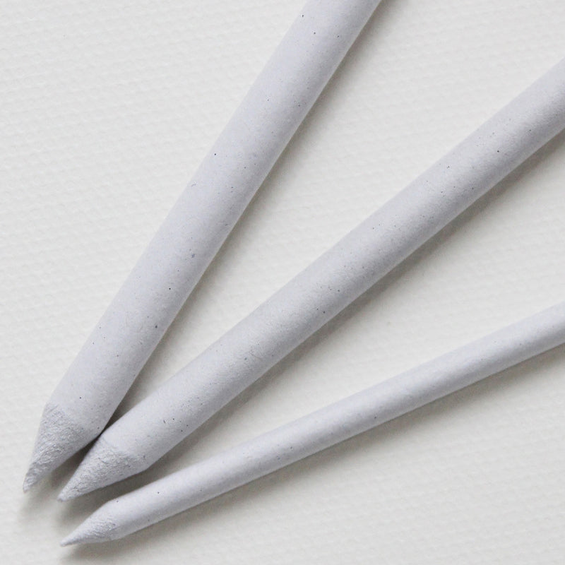 Alayjah, 3-Piece Double-Ended Blending Stumps (2 Pack), White Tools for Pencil & Charcoal Shading 3 20100150قطع من أقلام الدمج مزدوجة الأطراف (عبوتان)، أدوات بيضاء لتظليل الفحم والرصاص