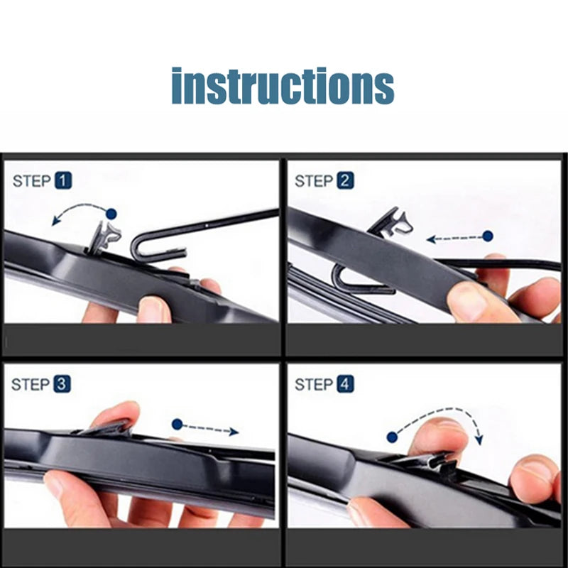 Front Wiper Blades Set For Toyota FJ Cruiser 2006 - 2023 مساحات الأمامية لتويوتا FJ كروزر 14