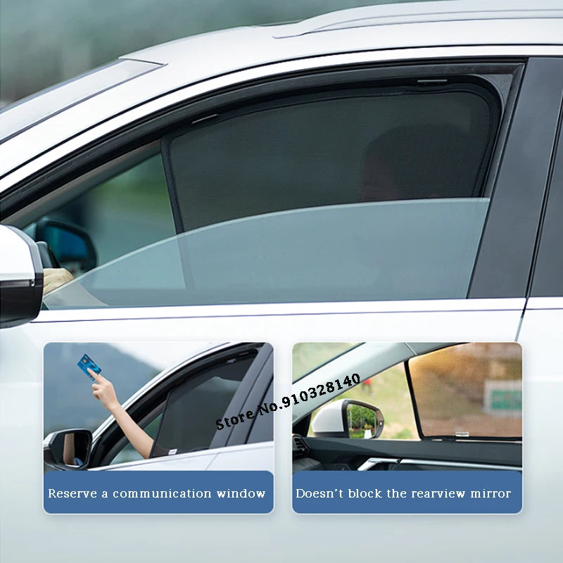 Toyota RAV4 2019-2023 Magnetic Car Sunshade Mesh Curtains شمسيات للنوافذ الدرايش تويوتا راف 4