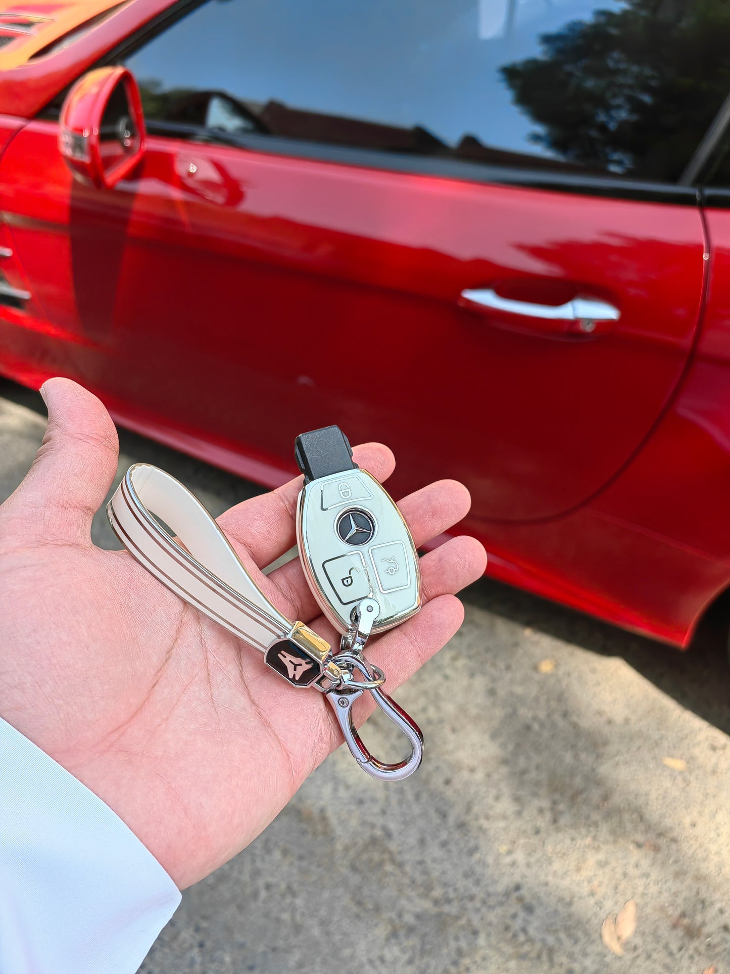 Key Case Mercedes A Class B Class C Class E Class S Class GLS GLA GLK GLC CLS CLA SL Class غطاء مفتاح انيق مرسيدس