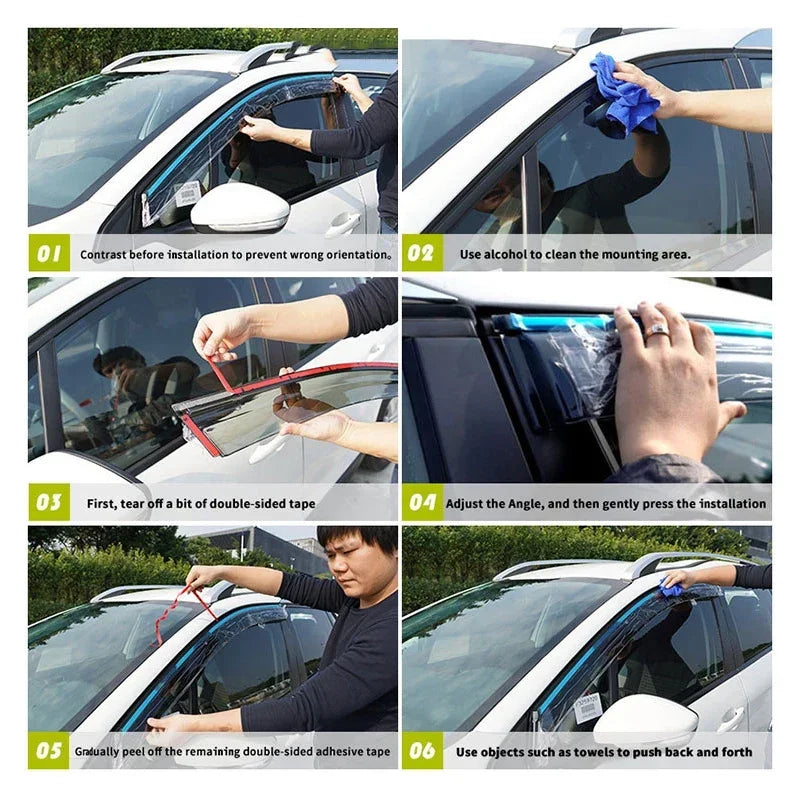 Toyota Rav4 Suzuki Across Windows Visors 2019 2020 2021 2022 هوايات تويوتا راف4 سوزوكي اكروس