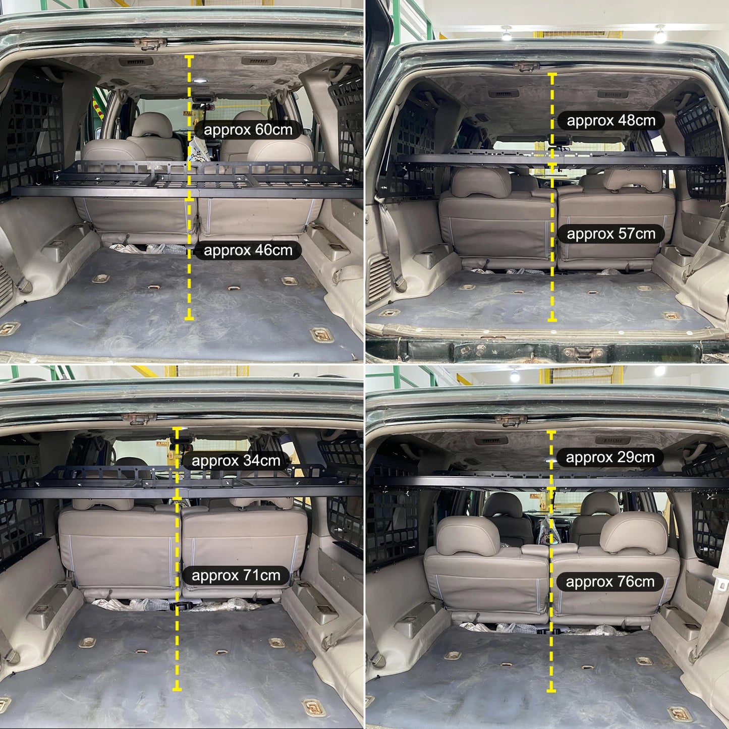 Nissan Patrol Y61 1997-2016 Rear Trunk Storage Panel Organizer Car Accessories فتك فيتك نيسان باترول Y61 1997-2016 منظم رف اغراض نيسان باترول