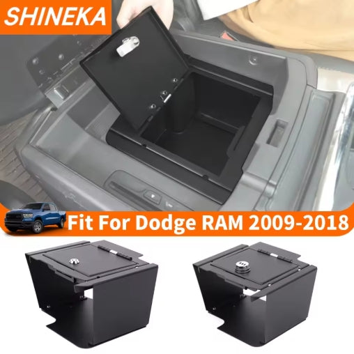 Dodge Ram Car Arm Storage Box, Lockable Organizer for Interior Storage & Safety صندوق تخزين ذراع السيارة دودج رام, منظم داخلي قابل للقفل لحفظ الأغراض