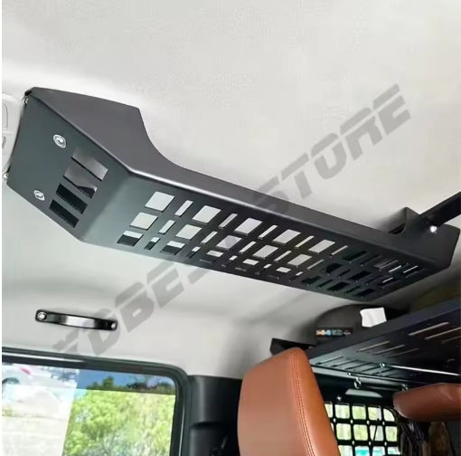 Suzuki Jimny Roof Interior Storage Basket, Luggage Organizer Tray for 3 & 5 Door JB74 JB64, Driver Side Car Accessory سلة تخزين داخلية للسقف لسيارات سوزوكي جيمي 3 و5 أبواب JB74 JB64, منظم أمتعة جانبي للسائق، إكسسوار داخلي للسيارة