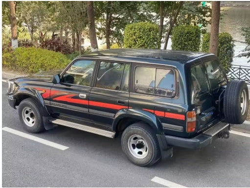 ABS Side Door Molding Trim for Toyota Land Cruiser LC FJ80, Durable 4X4 Wheel Drive Protection زينة جانبية لأبواب السيارة ABS لتويوتا لاند كروزر LC FJ80, حماية متينة لمركبات الدفع الرباعي 44 X