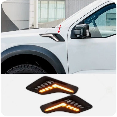 New Ford Raptor 2021-2023 Daytime Running Light Pair – Driver & Passenger Side مجموعة إضاءة نهارية جديدة لفورد رابتر 2021-2023 – جهة السائق والراكب