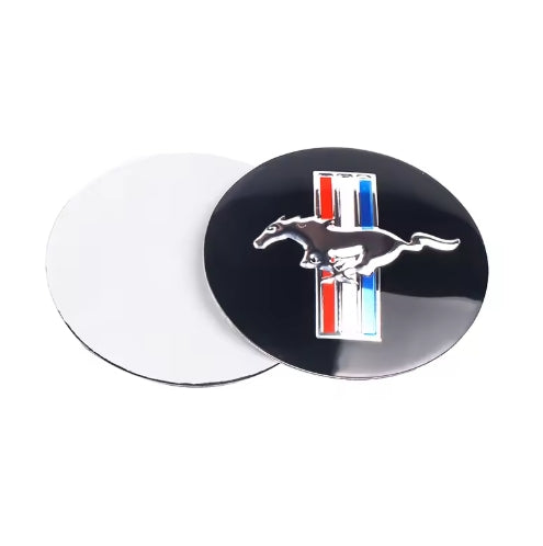 4PCS 56mm Wheel Center Hub Caps Stickers. Car Styling Decals for Ford Mustang Shelby Fiesta Mondeo Transit قطع ملصقات غطاء جنوط 56مم, ديكورات وتزيين عجلات لفورد موستانج شيلبي فييستا مونديو ترانزيت