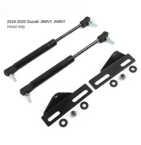 2PCS Hood Lift Support Gas Struts for Suzuki Jimny JB64 JB74 2019+ | Front Bonnet Shock Absorber Damper Rod عدد 2 دعامات غاز لغطاء المحرك الأمامي لسيارة سوزوكي جيمي JB64 JB74 موديل 2019+ | ممتص صدمات ورافعات