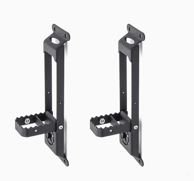 Folding Door Hinge Step Pedal for Jeep Wrangler & Gladiator 2007-2024, Iron, Polished Finish دعسة باب قابلة للطي لجيب رانجلر وجلاديتور 2007-2024, حديد، تشطيب لامع