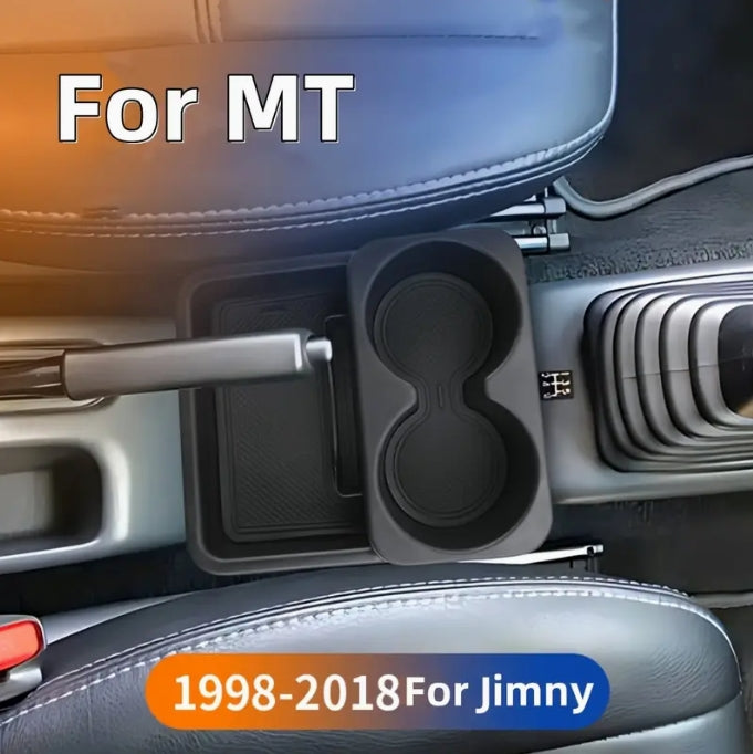 For Suzuki Jimny 1998-2018 MT Center Console Armrest Box with Cup Holder Durable Storage Replacement Car Accessory صندوق مسند ذراع مع حامل أكواب لسيارة سوزوكي جمني 1998-2018 MT, تخزين متين وإكسسوار بديل للمقصورة