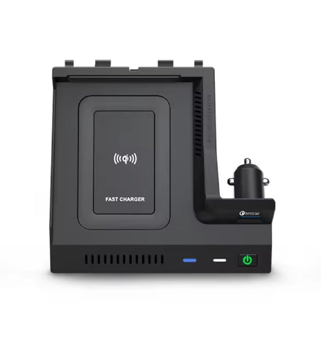 Wireless Charger for Mercedes-Benz W205/C43/C63 AMG & GLC-Class, USB Mobile Charging Pad for C/GLC-Class Accessories شاحن لاسلكي لسيارات مرسيدس بنز W205/C43/C63 AMG وGLC-Class, لوحة شحن USB للهواتف لملحقات C/GLC-Class