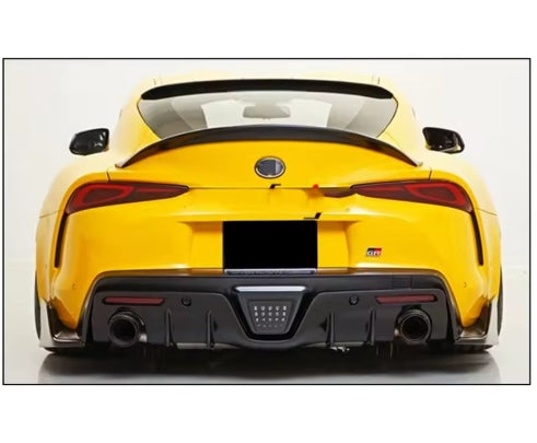 Toyota Supra A90 2019–2022 Full Forged Carbon Fiber Body Kit, Diffuser, Side Skirt, Spoiler & Bumper طقم هيكل كامل من ألياف الكربون لتويوتا سوبرا A90 2019–2022, ديفيوزر، جوانب، جناح خلفي وصدام