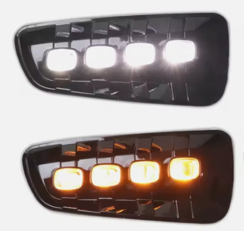New Ford Raptor 2010–2014 Daytime Running Light Pair – Driver & Passenger Side مجموعة إضاءة نهارية جديدة لفورد رابتر 2010–2014 – جهة السائق والراكب
