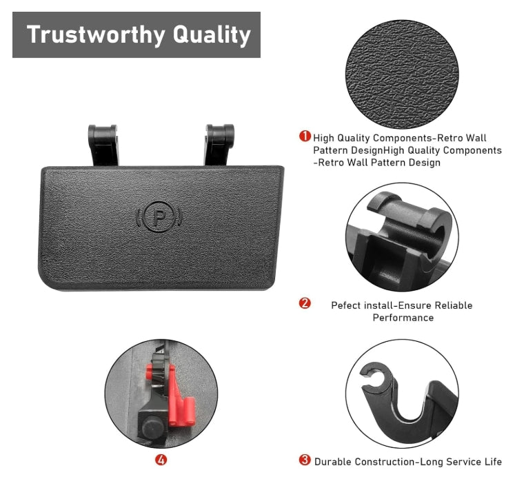 Genuine OEM Mopar Parking Brake Handle 1NL97DX9AC for Ram 1500/2500/3500 (2013–2019) مقبض فرامل يد أصلي رقم 1 لرام 1500 / 2500 / 3500 موديل