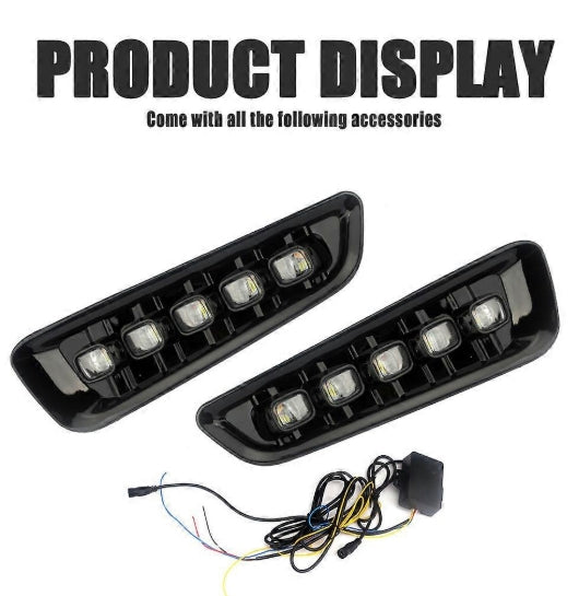 New Ford Raptor 2017–2020 Daytime Running Light Pair – Driver & Passenger Side (Set )مجموعة إضاءة نهارية جديدة لفورد رابتر 2017–2020 – جهة السائق والراكب