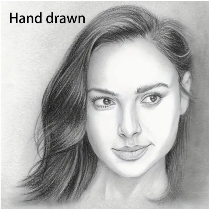 Custom Hand-Drawn Pencil Portrait, Personalized Artwork from Your Photo, Perfect Gift for Weddings & Special Occasions لوحة شخصية مرسومة بالقلم الرصاص, رسم مخصص من صورتك، هدية مثالية لحفلات الزفاف والمناسبات الخاصة