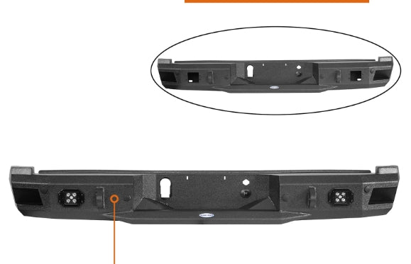 New Rear Bumper complete kit for Ford F-150 SVT Raptor 2017–2020 شبك صدام خلفي جديد لفورد رابتر 2017–2020