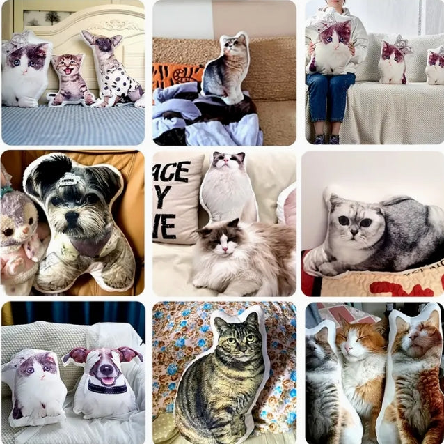 Plush Pillow Personalized for Your Child Drawing حول رسومات طفلك لدمية