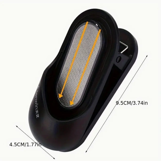 1pc Brand Pencil Sharpener, Dual-Purpose Charcoal & Pencil Tip Sander with Painting Clip for Art and Sketching مبراة قلم 1 قطعة, جهاز صنفرة مزدوج لطرف الفحم والأقلام مع مشبك للرسم والفنون