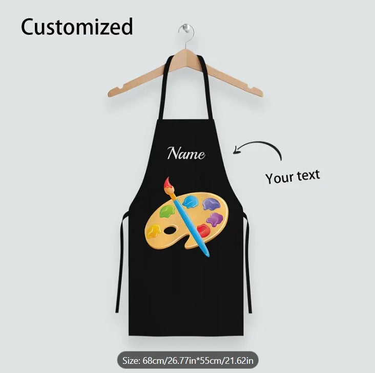 Alayjah, Custom Art Apron, Personalized Gift for Artists, Teachers & Crafters | Ideal for Holidays & Special Occasions مريول فني مخصص ,هدية شخصية للفنانين والمعلمين والحرفيين | مثالي للمناسبات والأعياد