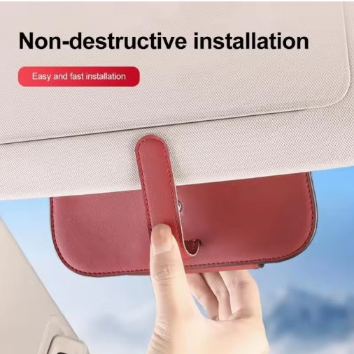 Universal Car Sun Visor Sunglasses Holder for Ford Mustang/Fiesta/Fusion حامل نظارات شمسية للسيارة، يناسب فورد موستانج/فييستا/فيوجن