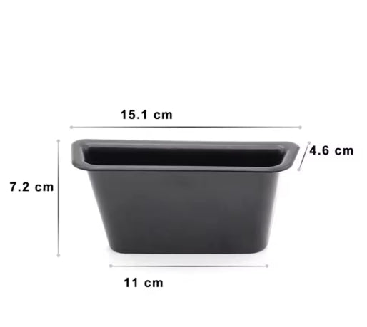 2PCS Side Door Handle Inner Armrest Pocket – Phone Storage Box Cover, Interior Organizer Accessories for Ford Mustang 2015–2021 جيب تخزين داخلي لمقبض باب السيارة – منظم لفورد موستانج 2015–2021