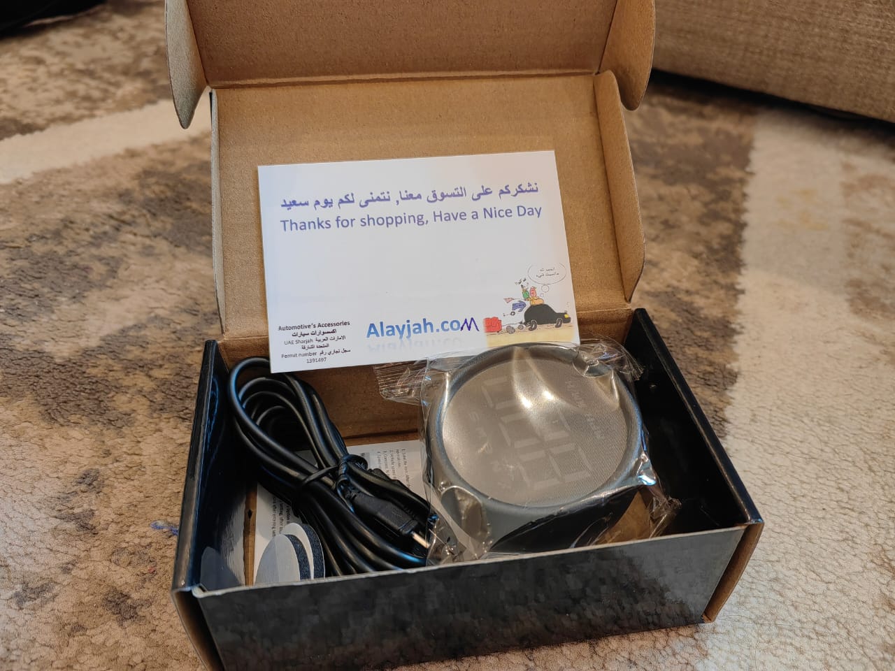 ضمان سنتين 2years warranty Digital GPS meter round shape عداد الكتروني يعمل بالأقمار الاصطناعية شكل دائري