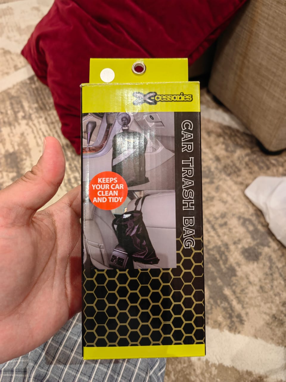 Foldable cleaning trash Ban سلة مهملات للسيارة