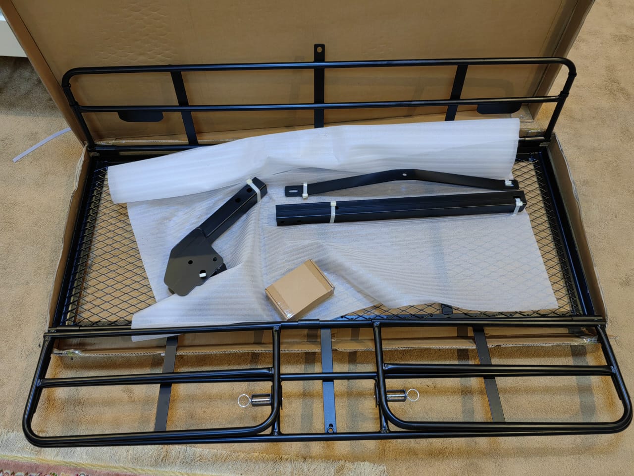 سلة قابلة للطي مع شنطة مجانا لسيارات الدفع الرباعي عمود واحد تركب على القلص Toyota Land Cruiser Nissan VETC Patrol