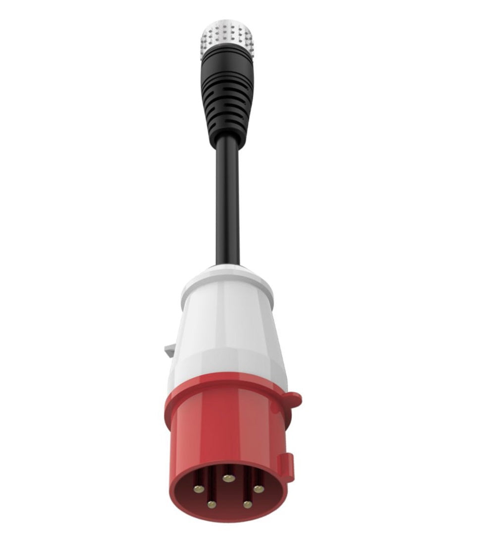 CEE Adapter Cable (Fast charge 5Pin red color 3Phase) شاحن سيارة كهربائية
