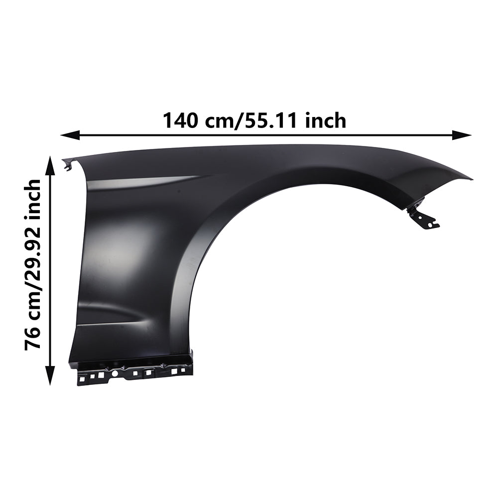 Front Right Fender 2018-2020 compatible with Ford Mustang Steel Passenger Side Panel رفرف مدجار فورد موستنج حديد