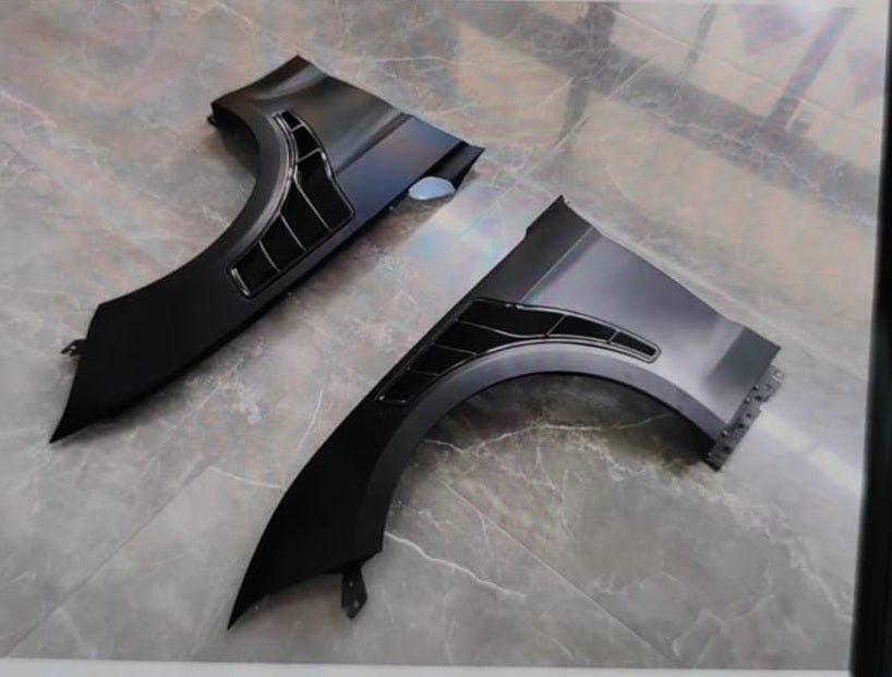 Ford Mustang MAK1 2018 -2023 Fenders Right and Lift with Grills ميمن ويسار حبتين مع فتحات جانبية فورد موستنج ماك1 فندر رفرف مدجار