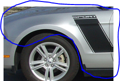 front fender compatible with Ford Mustang 2010-2011-2012-2013-2014 مدقار رفرف موستنج امامي