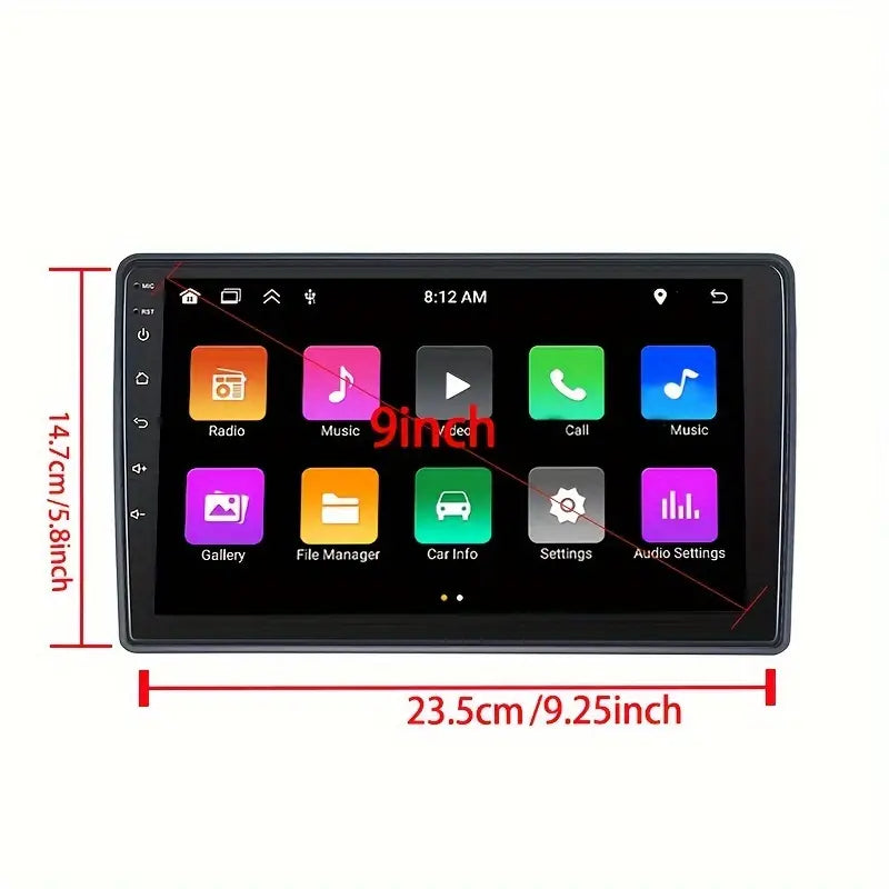 2GB+64GB 9” Touch Screen Android 13 Compatible with Audi A4 2002-2008 شاشة نظام ترفية اندرويد 13 اودي