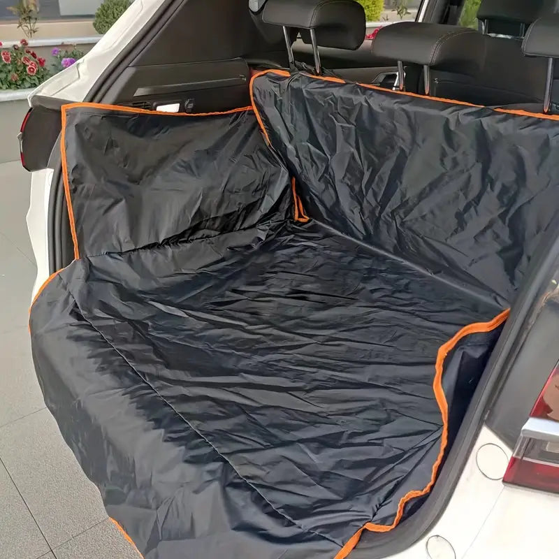 Waterproof & Scratch-Resistant SUV Trunk Mat – Durable 1-Piece Cargo Liner, Easy to Clean, Protects Against Dirt & Spills حصيرة صندوق SUV مقاومة للماء والخدوش – قطعة واحدة متينة، سهلة التنظيف، توفر حماية ضد الأوساخ والانسكابات.
