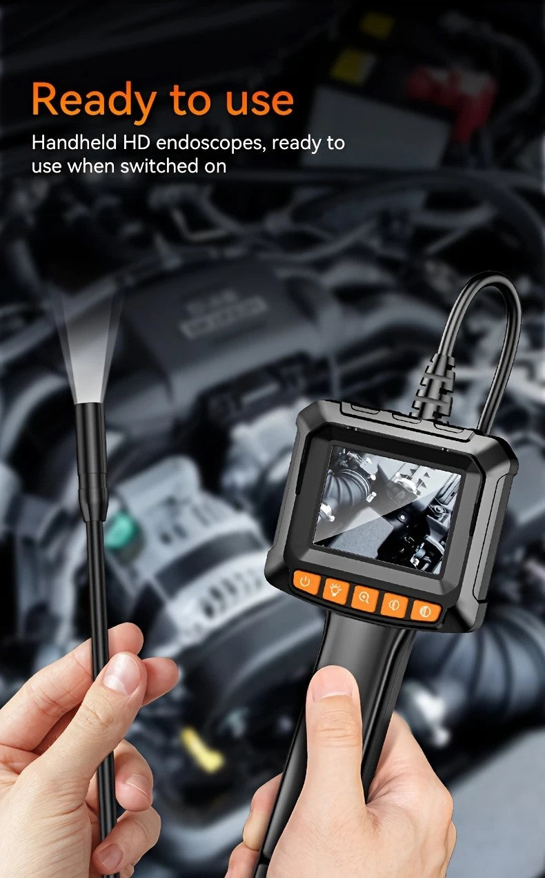 Alayjah 2.0MP HD Waterproof Endoscope with Light, 8 LED, 16.4ft Cable, Flexible Snake Camera ألايجاه منظار 2.0MP HD مقاوم للماء مع إضاءة، 8 أضواء LED  10100120 وكابل 16.4 قدم، كاميرا ثعبان مرنة