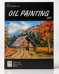 Alayjah, A4 Oilcolor Painting Pad, 1 Piece, Premium Textured Paper for Smooth Oil Painting, Ideal for Artists & Beginnersألايجاه، دفتر رسم بألوان الزيت مقاس A4،20100442 (Special Prices for Sellers اسعار خاصة للتجار )