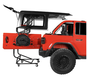 Enjoy Freedom Hard Top Roof Lifter Compatible with Jeep Wrangler 1997-2025, Heavy-Duty & Adjustable استمتع بالحرية رافعة سقف صلب متوافقة مع جيب رانجلر 1997-2025، قوية التحمل وقابلة للتعديل