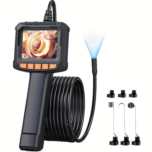 Alayjah 2.0MP HD Waterproof Endoscope with Light, 8 LED, 16.4ft Cable, Flexible Snake Camera ألايجاه منظار 2.0MP HD مقاوم للماء مع إضاءة، 8 أضواء LED  10100120 وكابل 16.4 قدم، كاميرا ثعبان مرنة