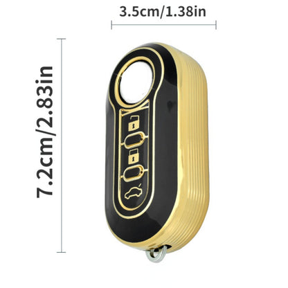 TPU Car Flip Key Case Cover Shell for FIAT 500, Ducato, Punto, Panda, Lancia Musa, Citroen Jumper, Peugeot Boxer غطاء مفتاح فيات بيجو