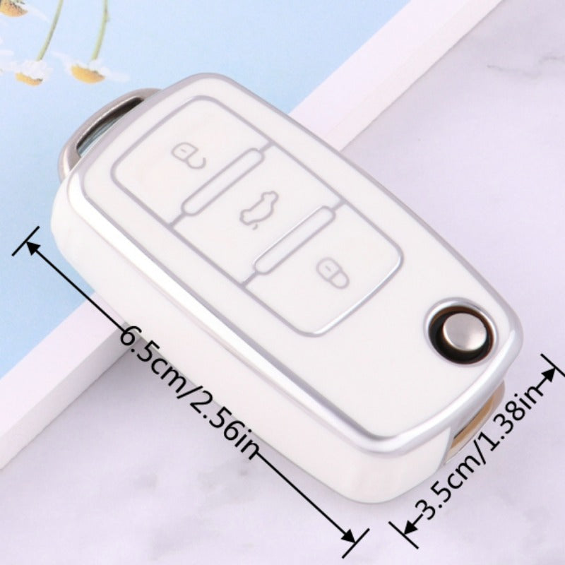 TPU Car Key Case Cover Shell For VW For Volkswagen Amarok Golf 4 5 6 MK4