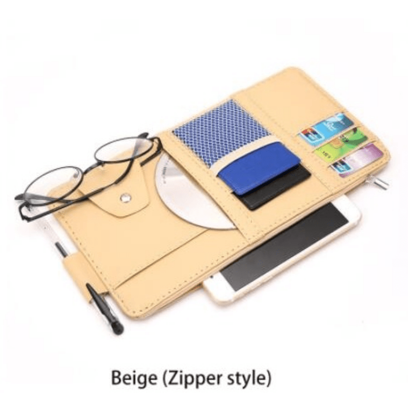 Sun Visor Card Organizer Holder Business Card Holder Pocket Organizer  Sunglasses خاجب الشمس حامل ومُنظِم البطاقات