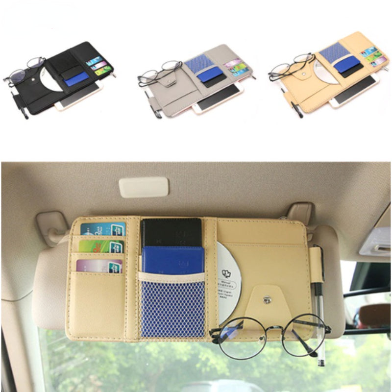 Sun Visor Card Organizer Holder Business Card Holder Pocket Organizer  Sunglasses خاجب الشمس حامل ومُنظِم البطاقات